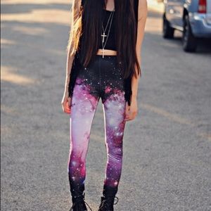 Romwe Starry Night Leggings