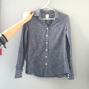 J.crew perfect shirt in chambray dot