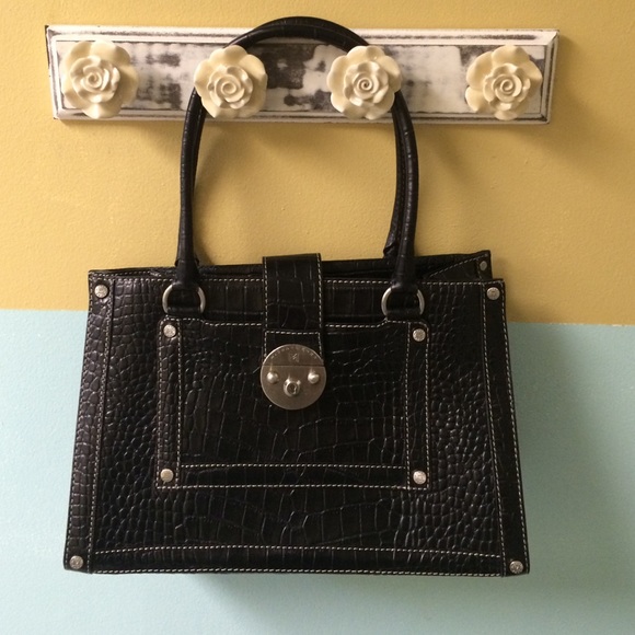 Micheal Kors black leather satchel vintage