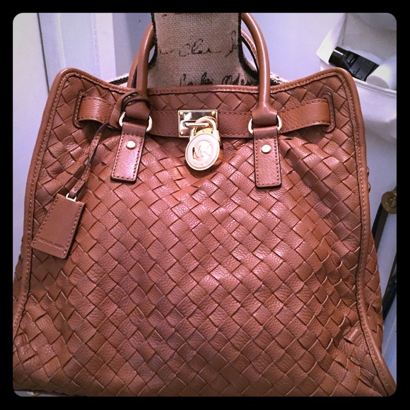 Sold!!!Basically new woven Hamilton in cognac sold