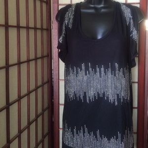 Black top with rhinestones