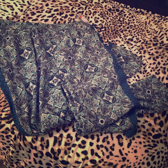 Patterned woven pants