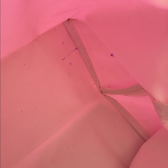 Inside of pink Longchamp
