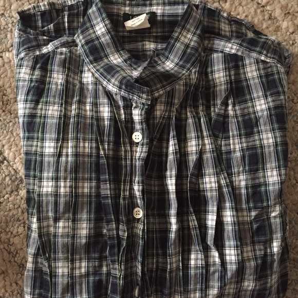 Plaid J.Crew button down