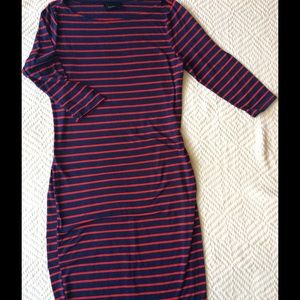 Jersey dress in stripes