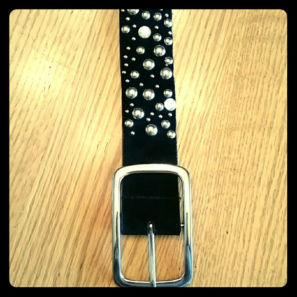 Black Rhinestone Belt