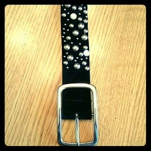 Black Rhinestone Belt