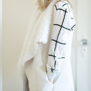 Cejon shearling reversible vest with pockets