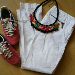 Michael Michael Kors White Cotton Pants