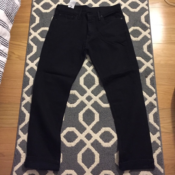Sold! Levi black jeans, 32 x 30, boy cut