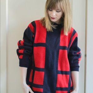 Bold oversized vintage sweater