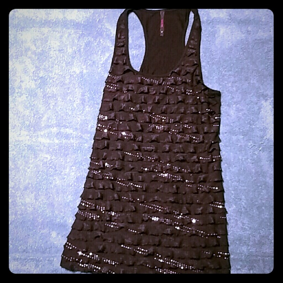 Black racerback shirt