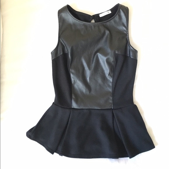 Peplum black top!