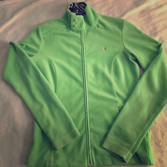 Lilly Pulitzer green lightweight fleece, small. - Picture 1 of 4