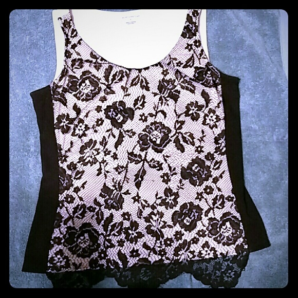 Black and white tank top