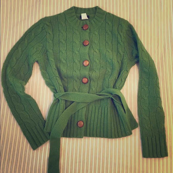 J.Crew Button Down Cardigan w/ Belt