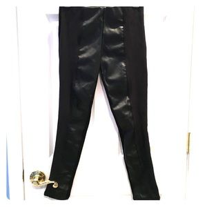 Faux leather leggings