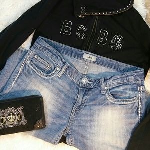 LEO rhinestone Daytrip jeans