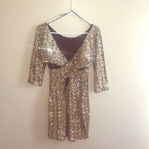 Gold Sequin Dress