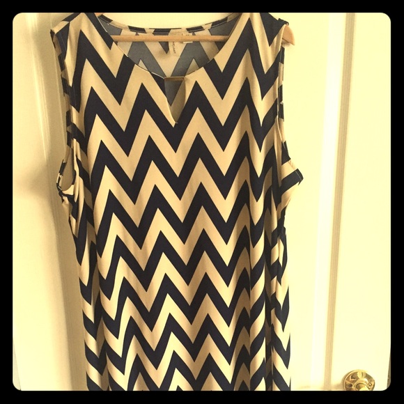 Stretchy Chevron Dress shift dress