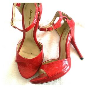 Red Patent Leather Heel