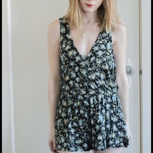 Kimchi Blue Romper with tie side closure detail.