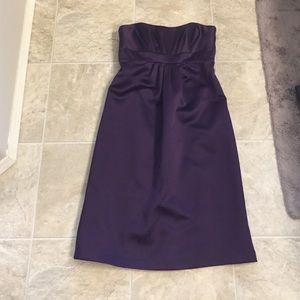 Alfred Angelo Strapless Bridesmaid Dress Eggplant
