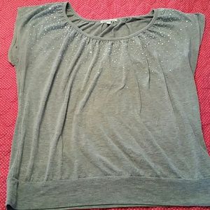 ❌❌ DONATING! Charlotte Russe gray embellished top