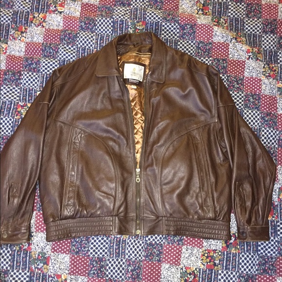 Leather Bill Blass jacket