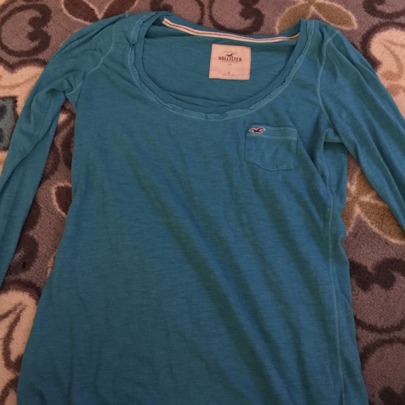 Hollister Long Sleeve Scoop Neck Tee.