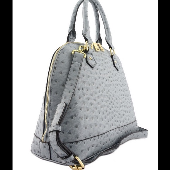 Handbags - Gorgeous in GRAY ostrich.