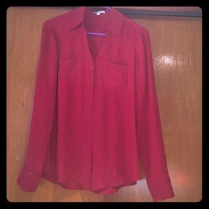 Express Classic Portofino Shirt Burgundy!