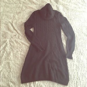 Black sweater dress