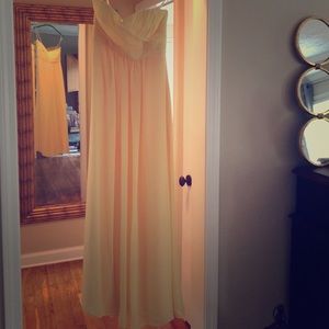 Yellow bridesmaid dress