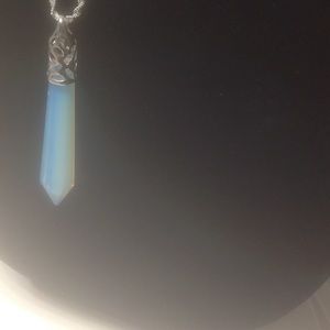 Large Genuine Opal pendant with 30" Chain