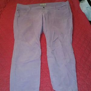 Old Navy lavender skinny corduroys