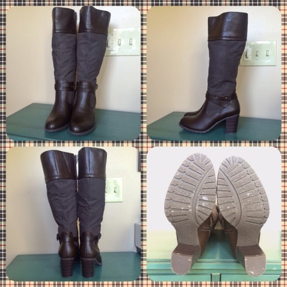 Nice Chocolate Brown high-calf Boots