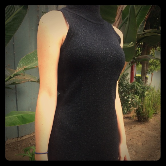Preview Collection black sparkly shift dress