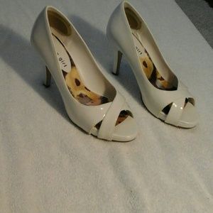 White-colored High Heels
