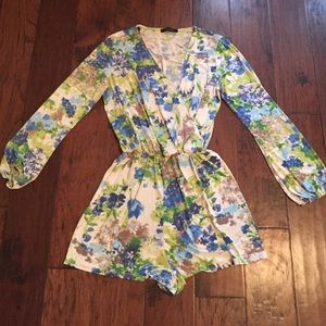 Honey Punch Floral Romper