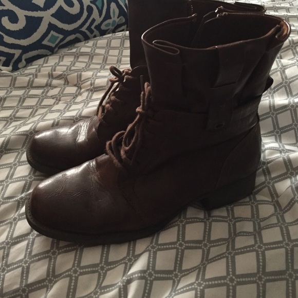 Kim Rogers Shoes - Brown combat boots