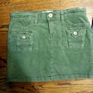 Olive green corduroy mini