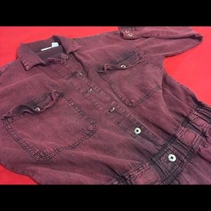 Vintage Avon Burgundy Jumpsuit LARGE