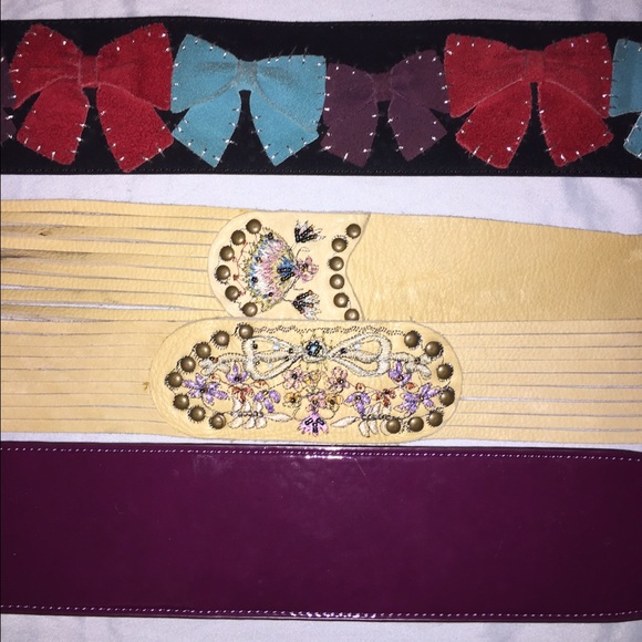 Lot of Betsey Johnson Belts!