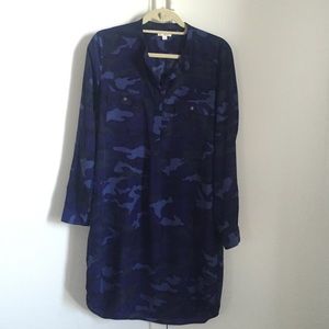 Gap Purple Camo Shirtdress