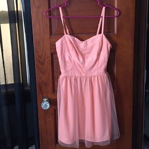 Charlotte Russe light orange sleeveless dress