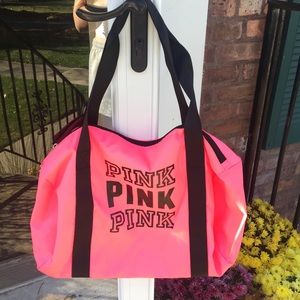 Victoria's Secret pink gym bag