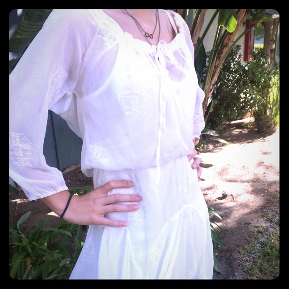 Light as a cloud white dress