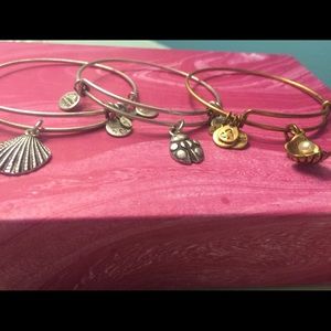 3 Alex and Ani bracelets in perfect condition!