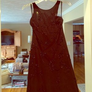 Black S chiffon overlay